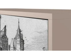 Aparador - 115х84х41 cm - S3 - Castle with Bridge, Latte