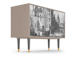 Aparador - 115х84х41 cm - S3 - Castle with Bridge, Latte