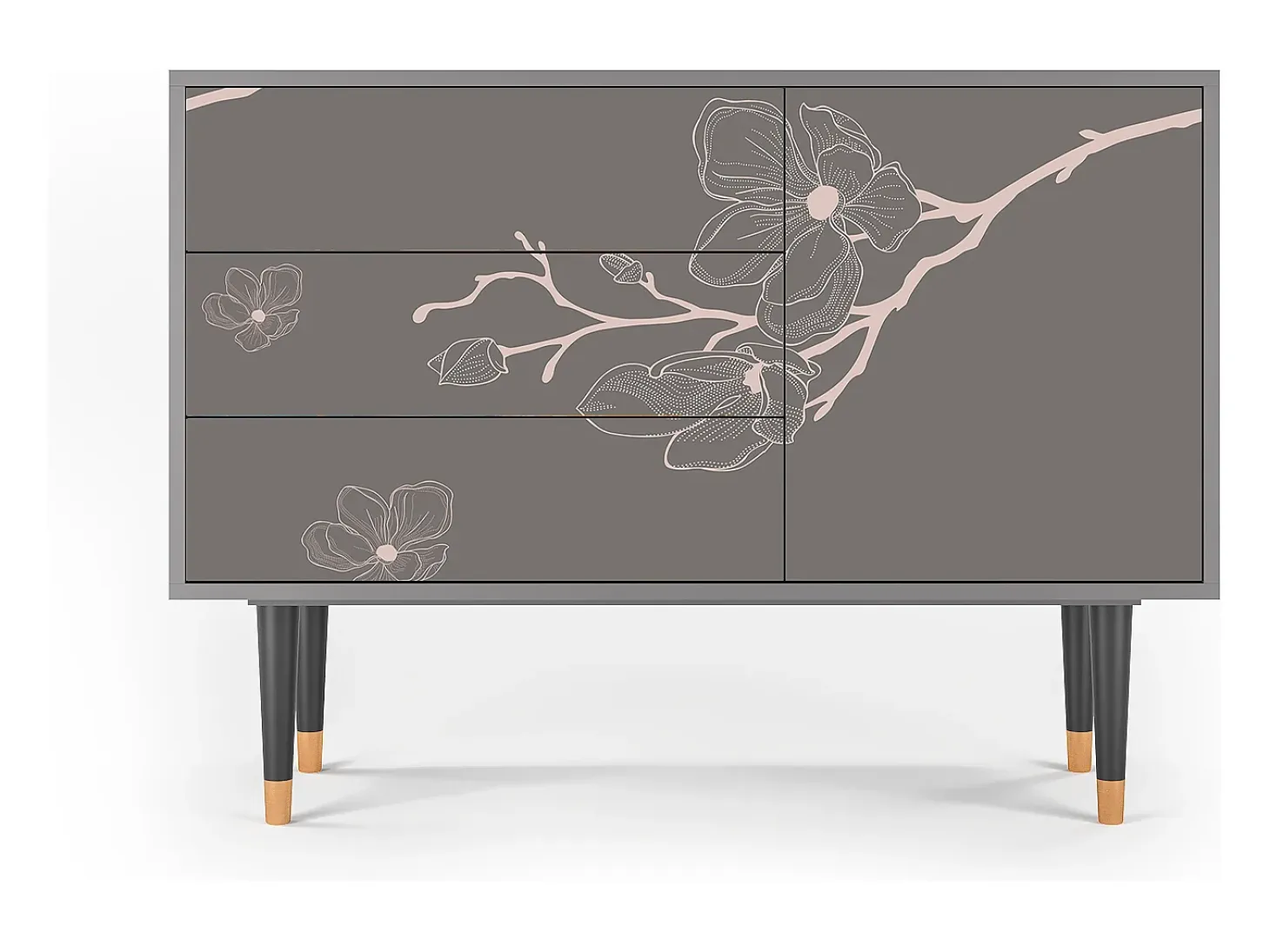Aparador - 115х84х41 cm - S3 - Cherry Blossom, Gris