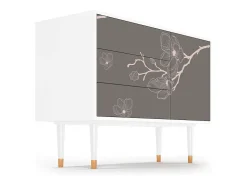Aparador - 115х84х41 cm - S3 - Cherry Blossom, Blanco
