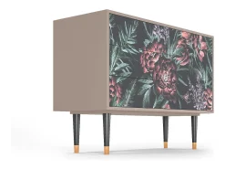 Aparador - 115х84х41 cm - S3 - Dark Peonies, Latte