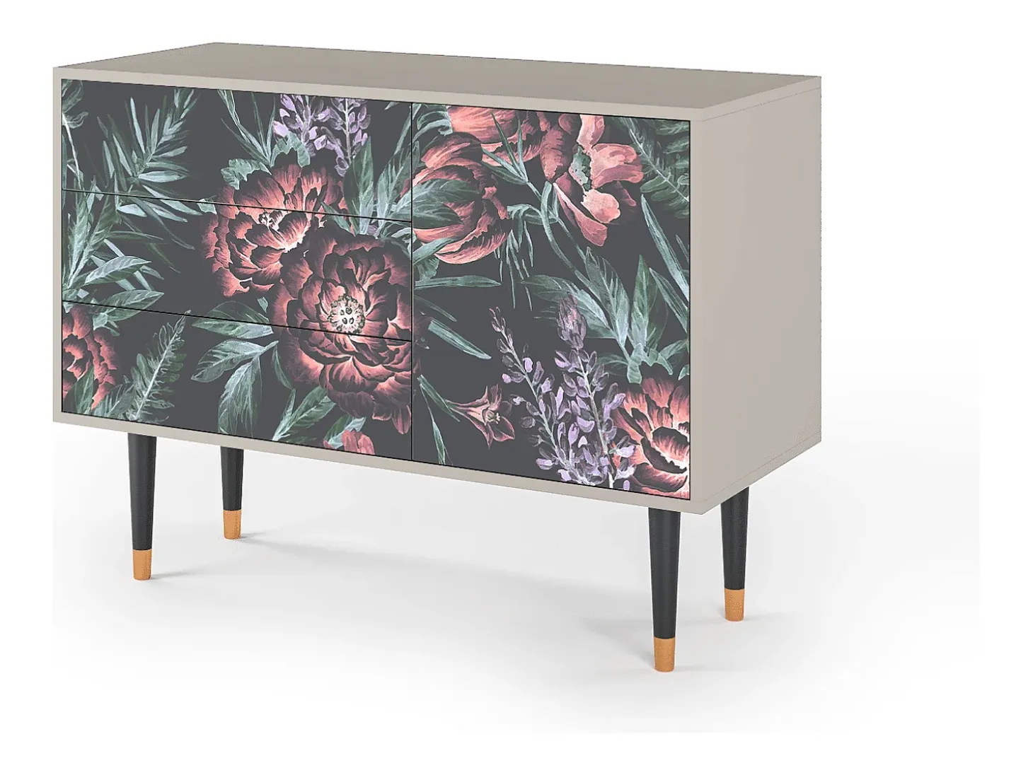 Aparador - 115х84х41 cm - S3 - Dark Peonies, Arena