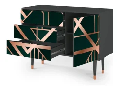 Aparador - 115х84х41 cm - S3 - Emerald Gatsby, Antracita