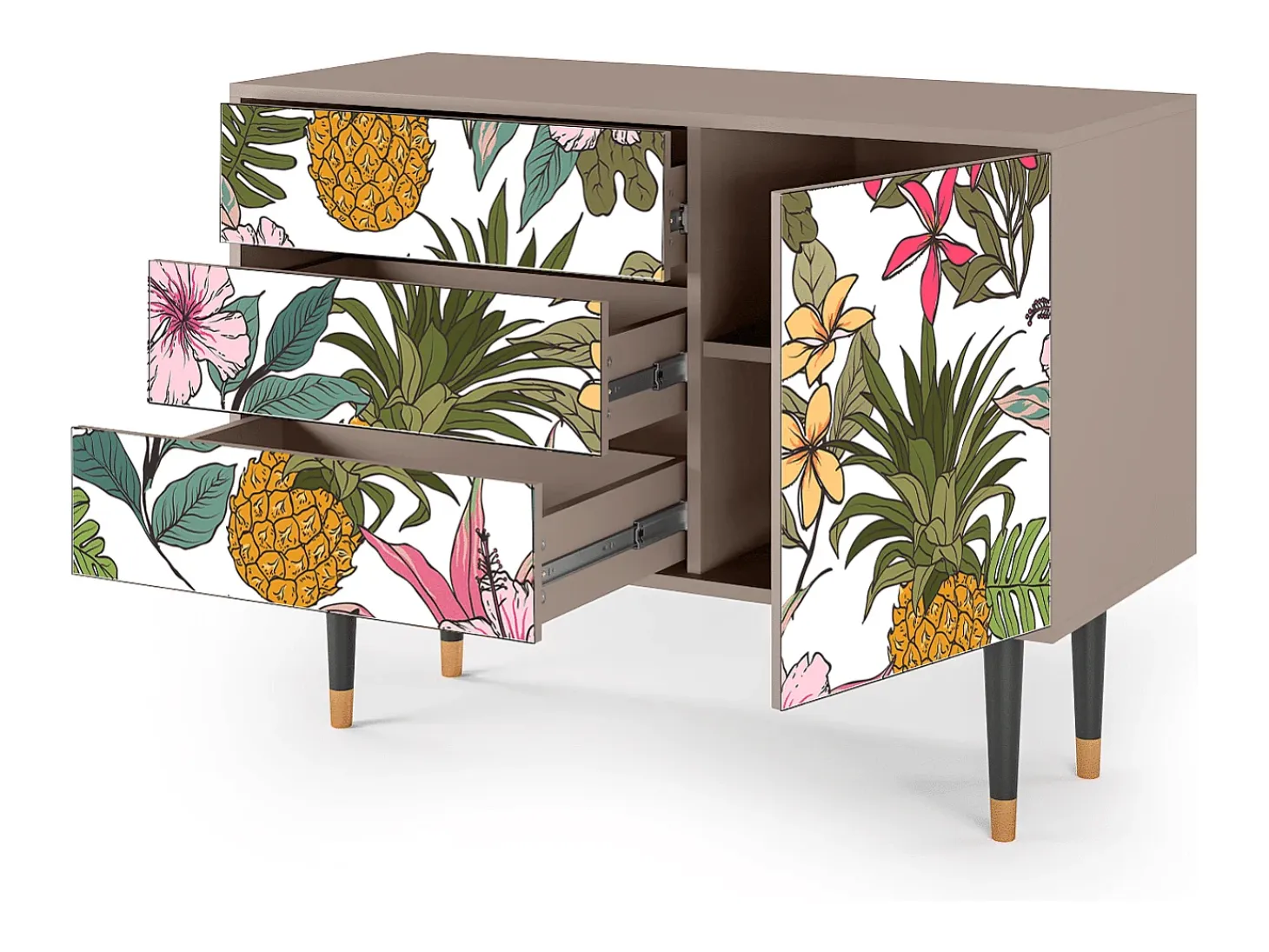 Aparador - 115х84х41 cm - S3 - Estival Fruit, Latte