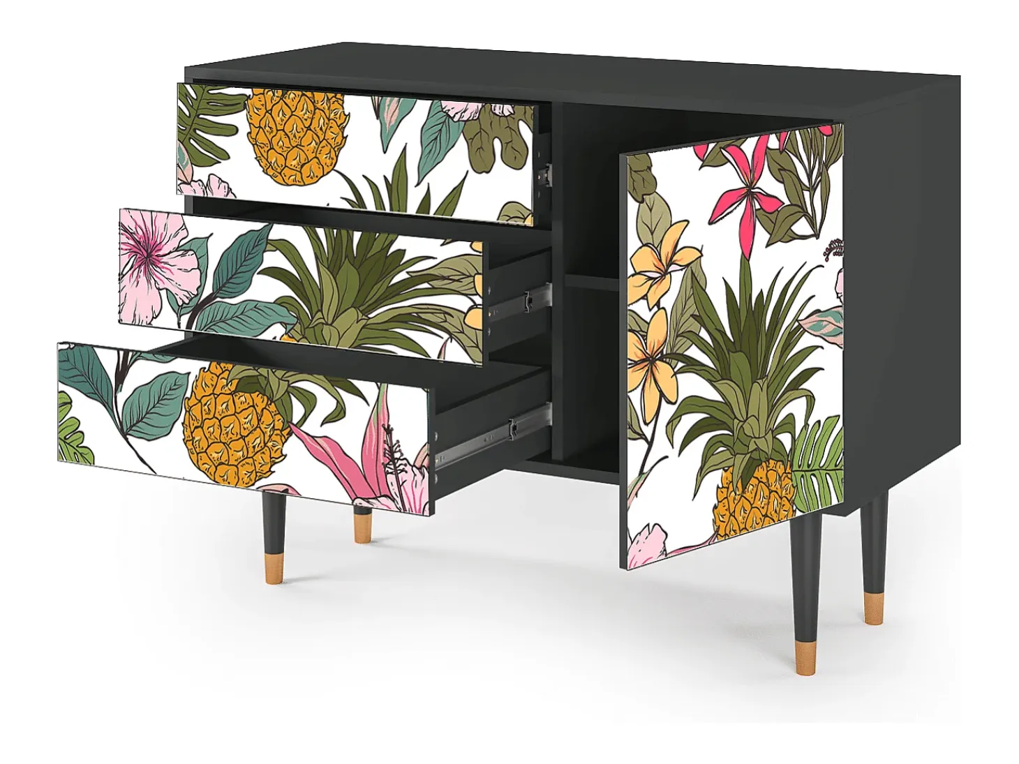 Aparador - 115х84х41 cm - S3 - Estival Fruit, Antracita