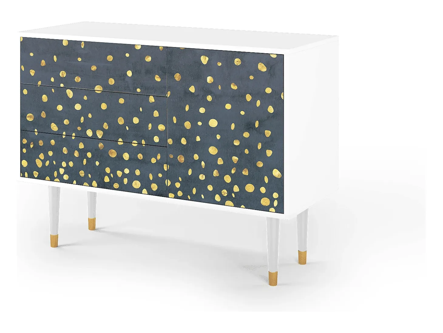 Aparador - 115х84х41 cm - S3 - Foggy Lights, Blanco