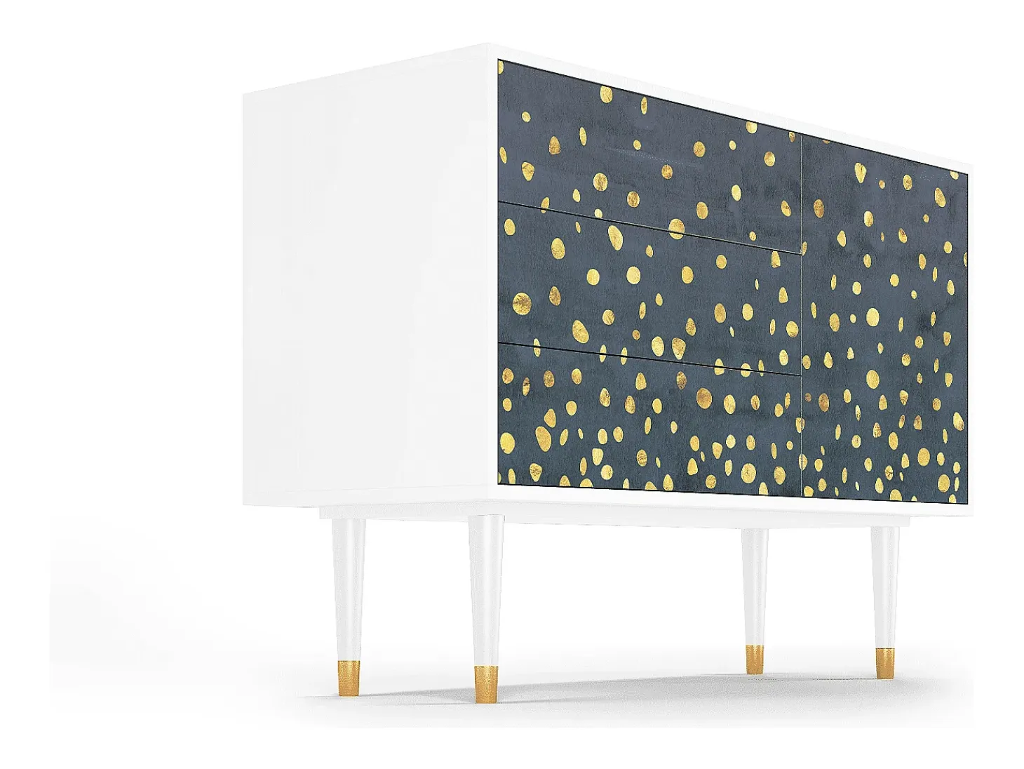Aparador - 115х84х41 cm - S3 - Foggy Lights, Blanco