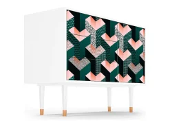 Aparador - 115х84х41 cm - S3 - Geometric Madness, Blanco