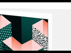 Aparador - 115х84х41 cm - S3 - Geometric Madness, Blanco