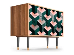 Aparador - 115х84х41 cm - S3 - Geometric Madness, Nogal