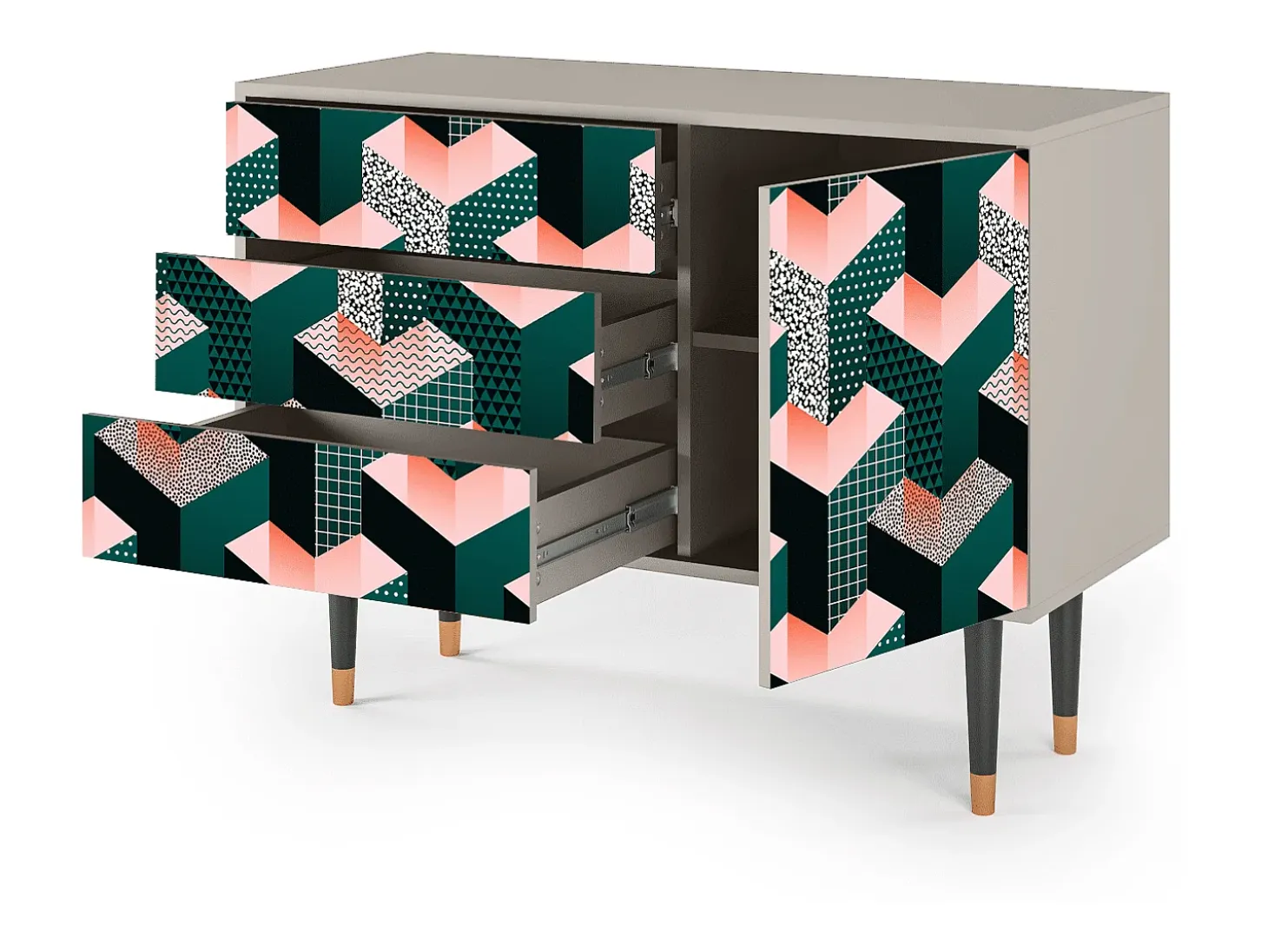 Aparador - 115х84х41 cm - S3 - Geometric Madness, Arena