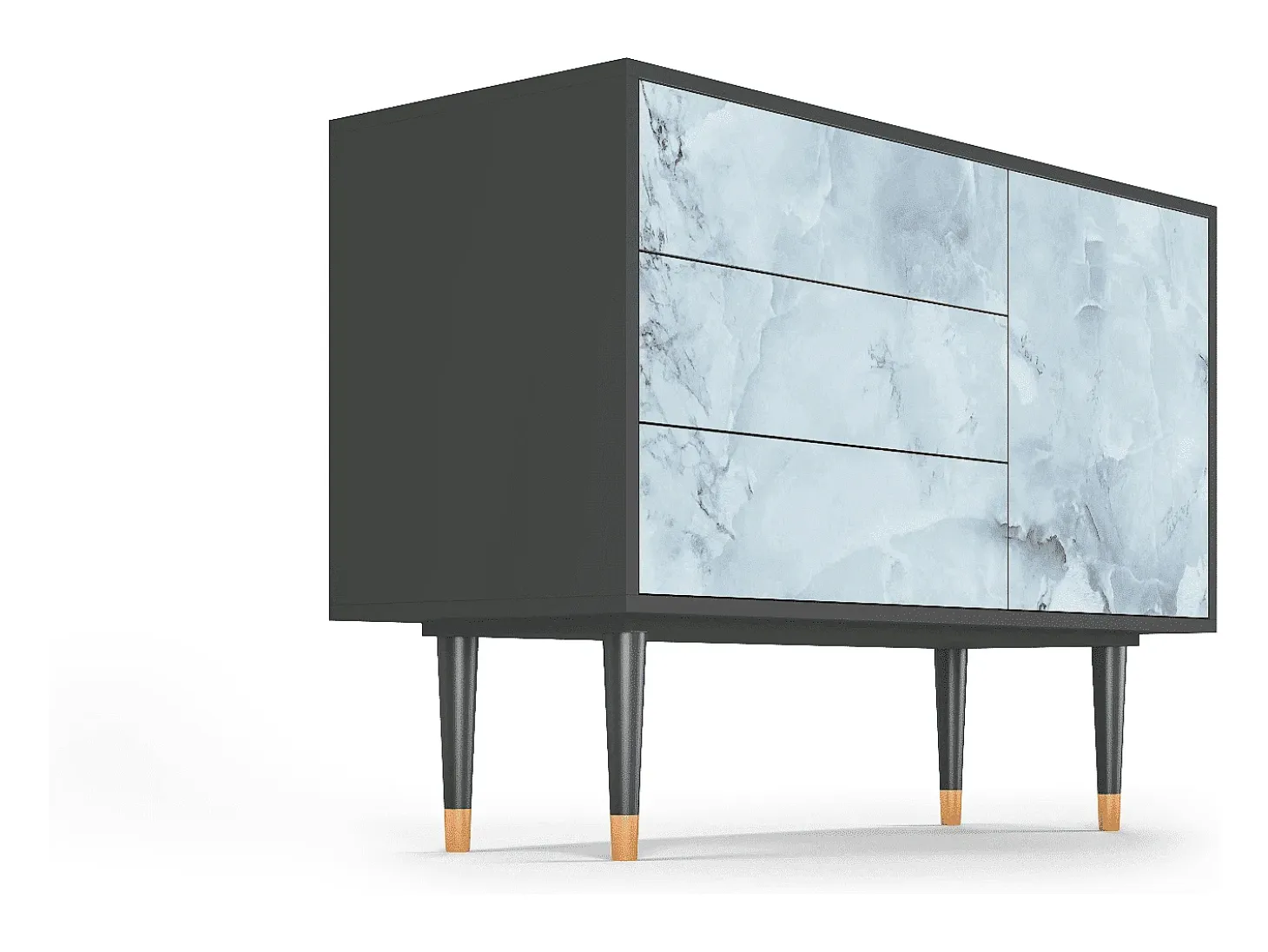 Aparador - 115х84х41 cm - S3 - Glacial Colour, Antracita
