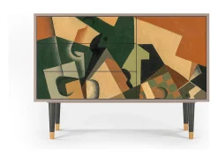 Aparador - 115х84х41 cm - S3 - Glass and Checkerboard, Arena