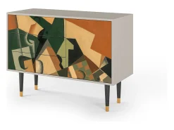 Aparador - 115х84х41 cm - S3 - Glass and Checkerboard, Arena
