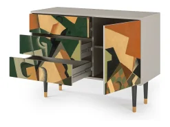 Aparador - 115х84х41 cm - S3 - Glass and Checkerboard, Arena