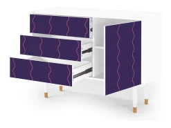 Aparador - 115х84х41 cm - S3 - Grape Maccaroni, Blanco