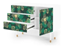 Aparador - 115х84х41 cm - S3 - Green Flower, Blanco