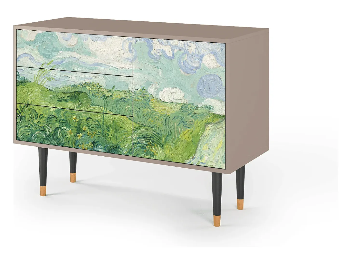 Aparador - 115х84х41 cm - S3 - Green Wheat Fields, Latte