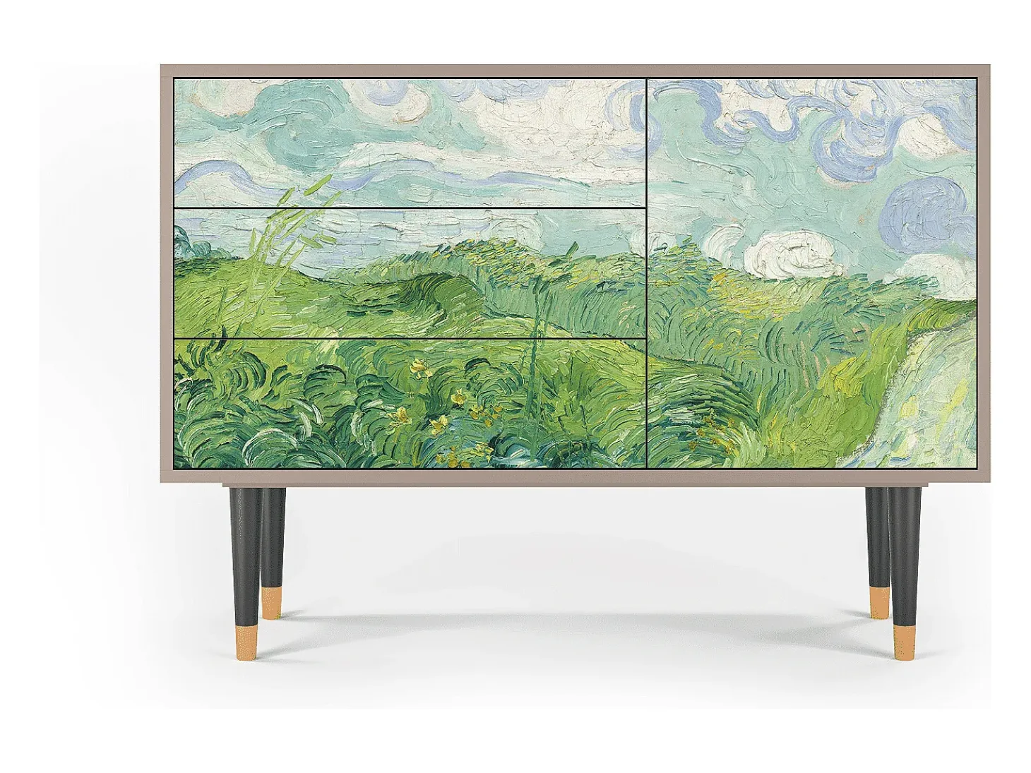 Aparador - 115х84х41 cm - S3 - Green Wheat Fields, Latte
