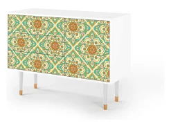 Aparador - 115х84х41 cm - S3 - Hindu Daisy, Blanco
