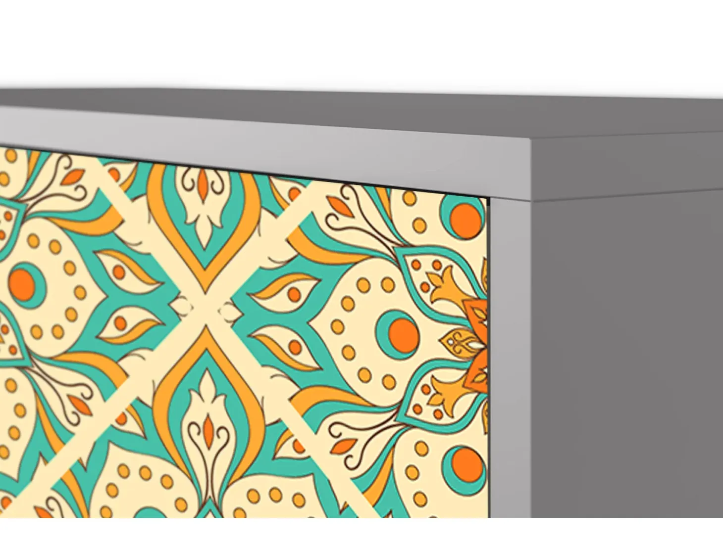 Aparador - 115х84х41 cm - S3 - Hindu Daisy, Gris