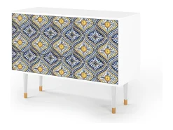 Aparador - 115х84х41 cm - S3 - Illusory Pattern, Blanco
