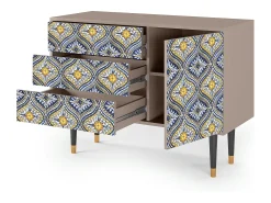 Aparador - 115х84х41 cm - S3 - Illusory Pattern, Latte