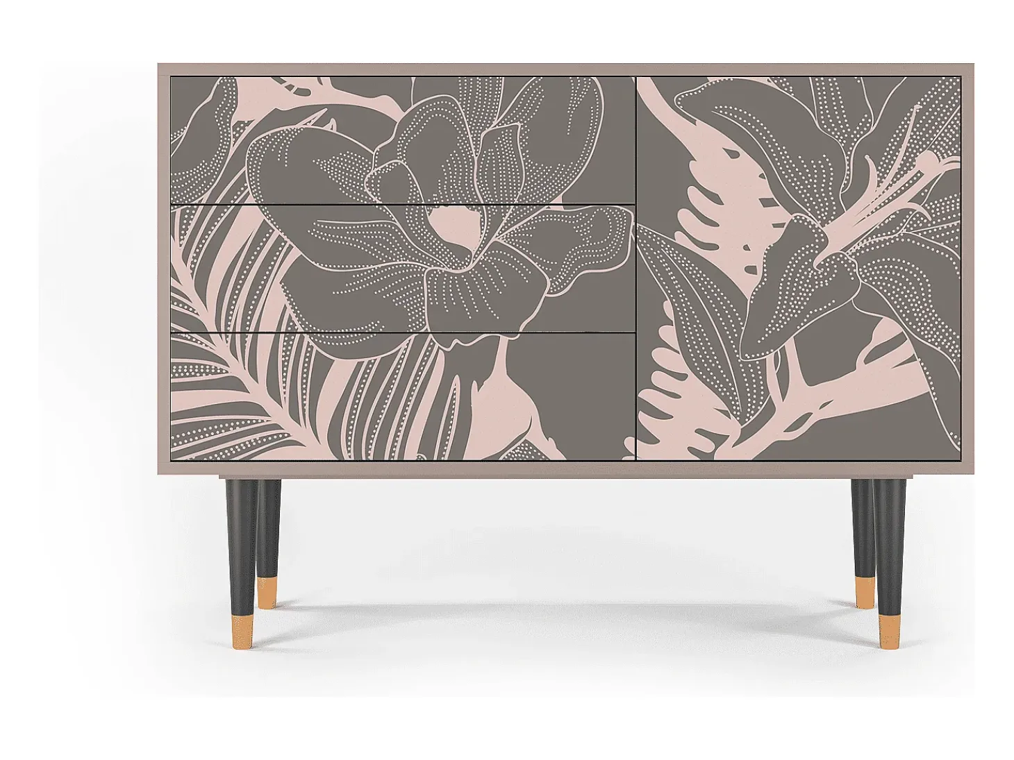Aparador - 115х84х41 cm - S3 - Issabelline Flower, Arena