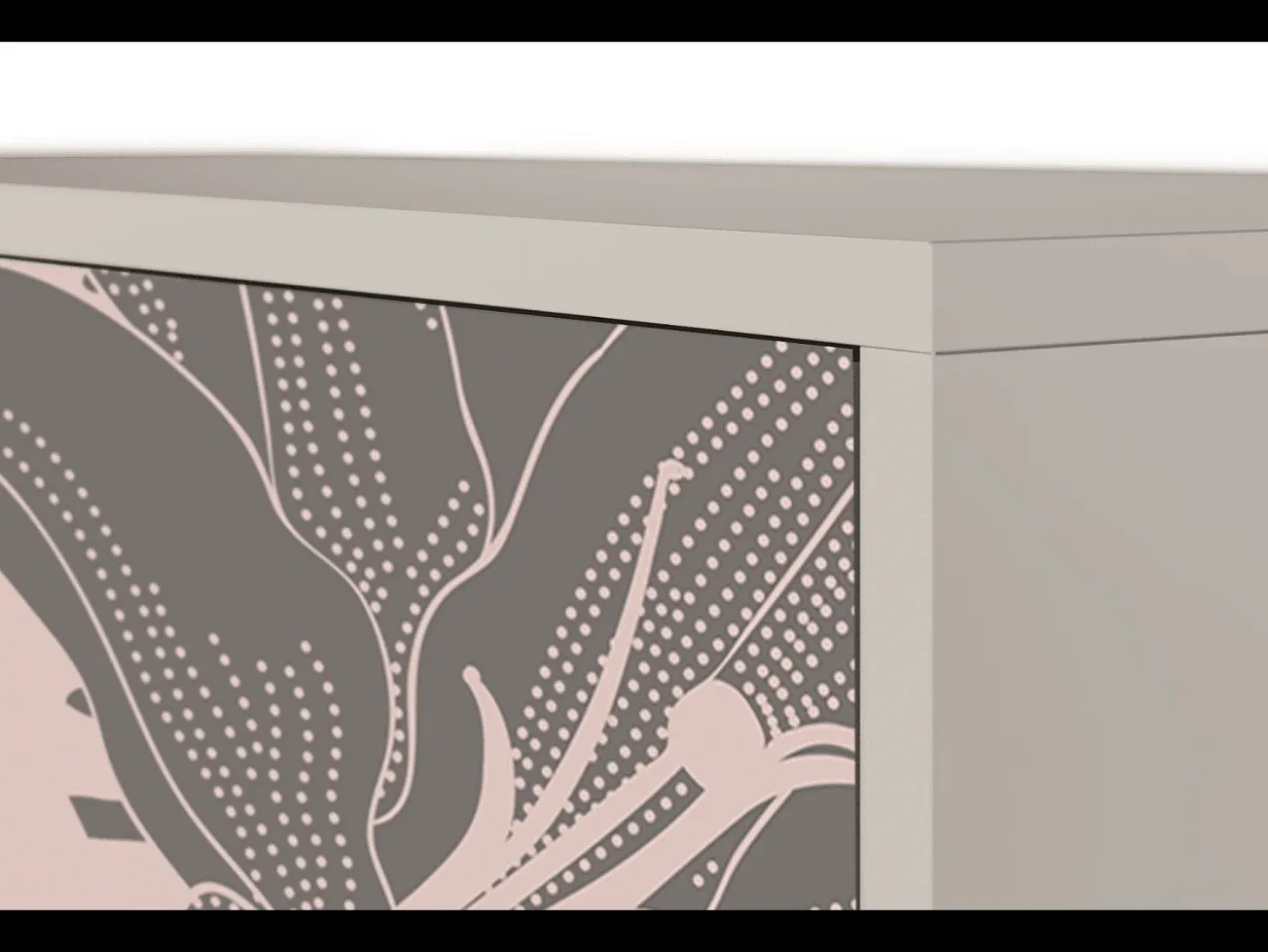 Aparador - 115х84х41 cm - S3 - Issabelline Flower, Arena