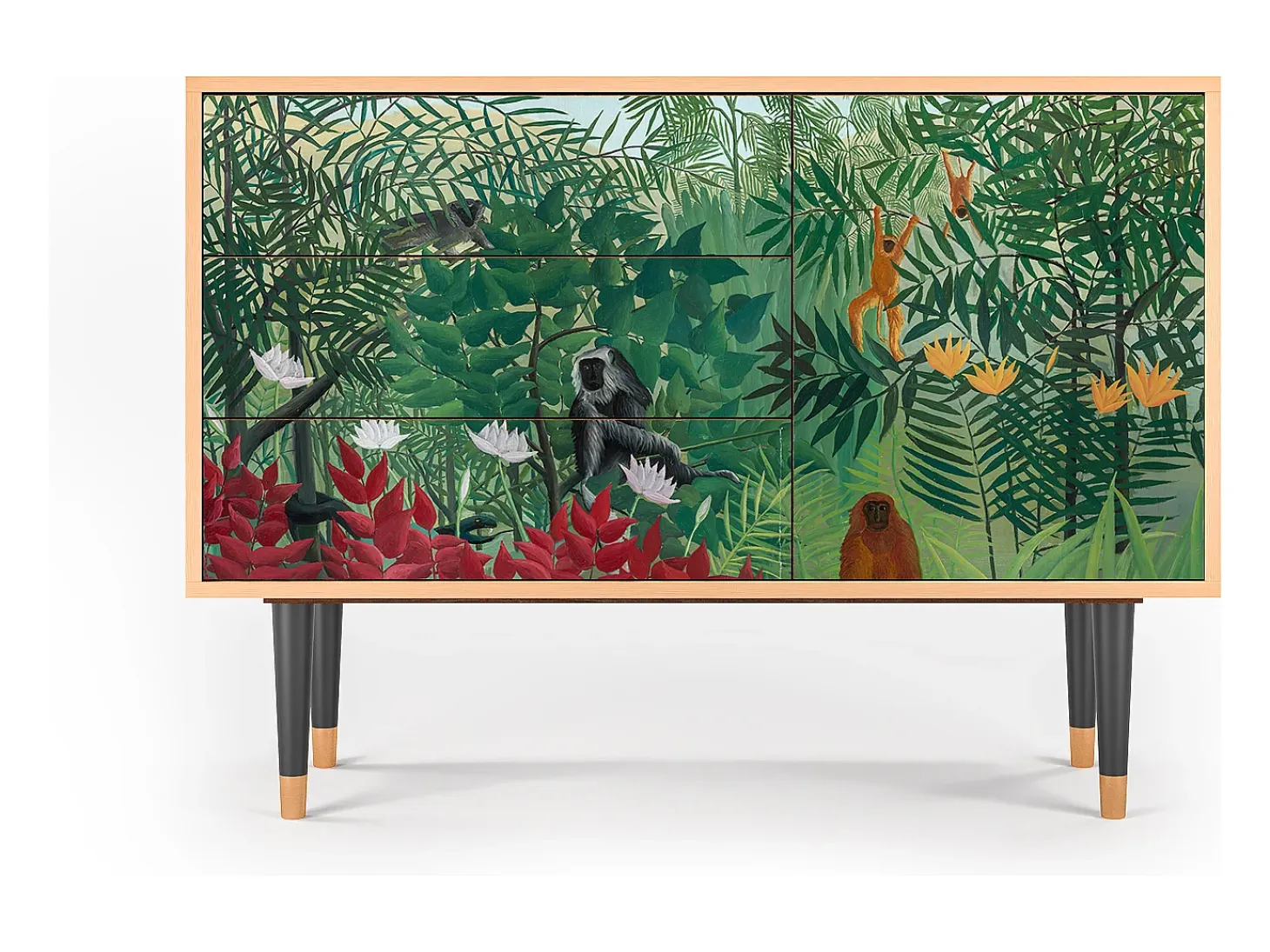 Aparador - 115х84х41 cm - S3 - Jungles in Paris, Nogal