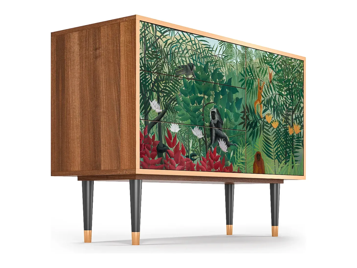 Aparador - 115х84х41 cm - S3 - Jungles in Paris, Nogal