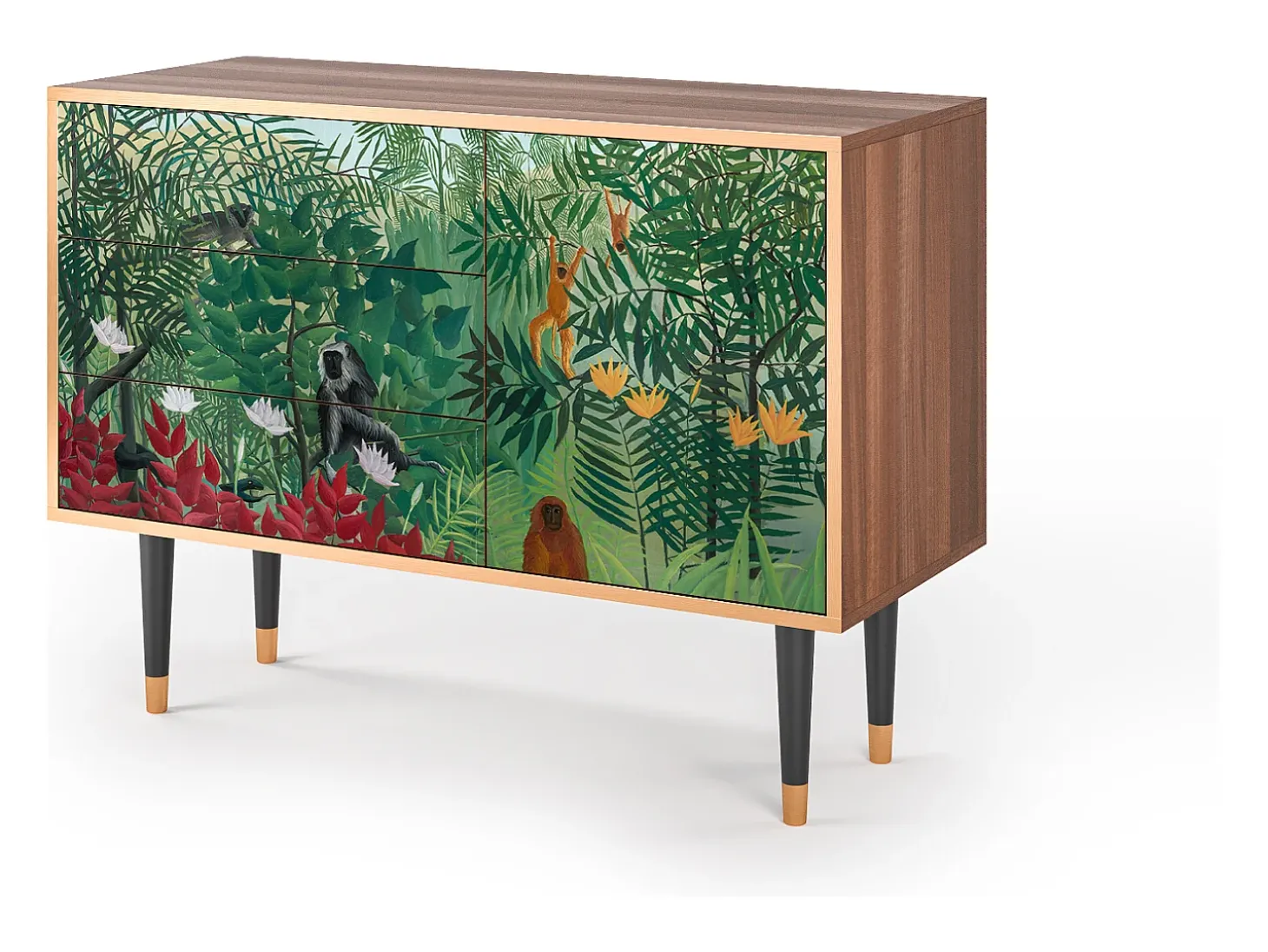 Aparador - 115х84х41 cm - S3 - Jungles in Paris, Nogal