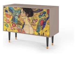 Aparador - 115х84х41 cm - S3 - Lady with Fan by Klimt, Latte