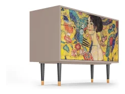 Aparador - 115х84х41 cm - S3 - Lady with Fan by Klimt, Latte