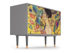 Aparador - 115х84х41 cm - S3 - Lady with Fan by Klimt, Gris
