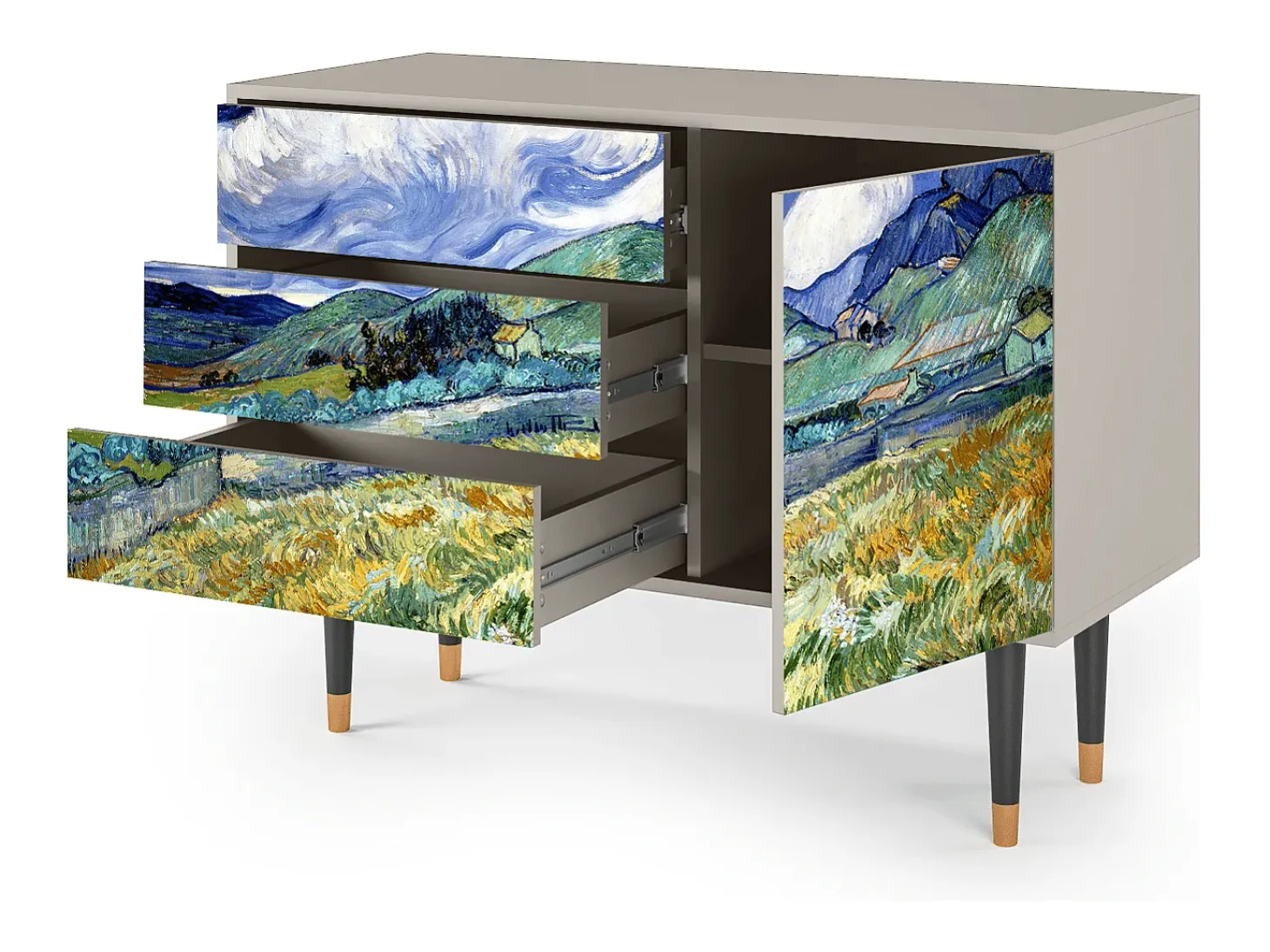 Aparador - 115х84х41 cm - S3 - Landscape, Arena
