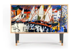 Aparador - 115х84х41 cm - S3 - Le Séchage des voiles , Nogal