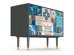 Aparador - 115х84х41 cm - S3 - Moroccan Market, Antracita