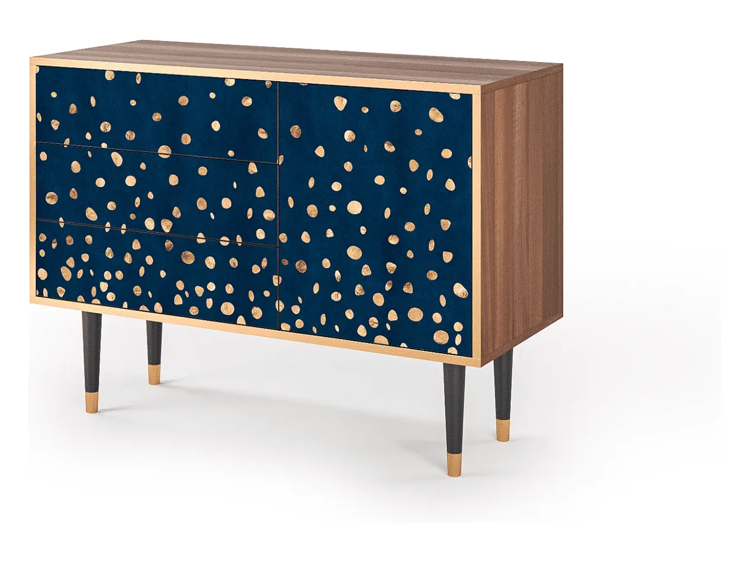 Aparador - 115х84х41 cm - S3 - Night Skies, Nogal