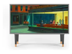 Aparador - 115х84х41 cm - S3 - Nighthawks by Hopper, Gris
