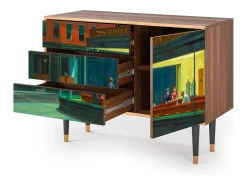 Aparador - 115х84х41 cm - S3 - Nighthawks by Hopper, Nogal