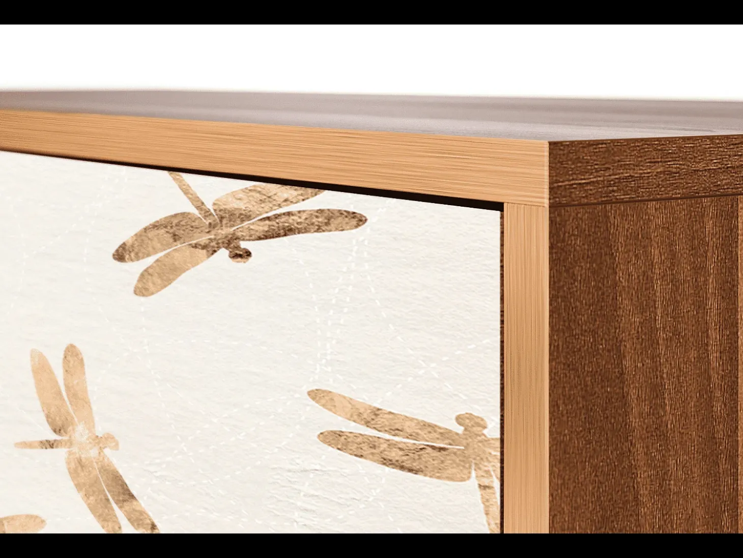 Aparador - 115х84х41 cm - S3 - Nude Dragonflies, Nogal