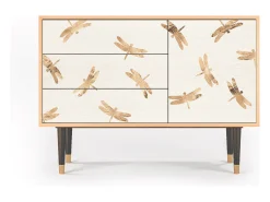Aparador - 115х84х41 cm - S3 - Nude Dragonflies, Nogal