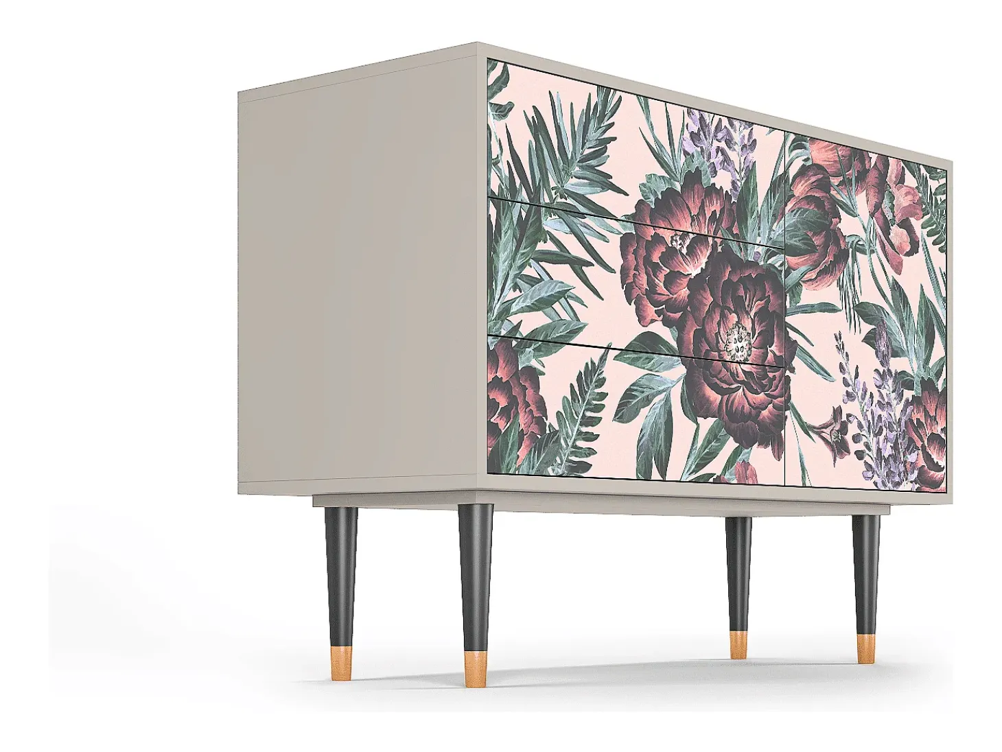 Aparador - 115х84х41 cm - S3 - Peach Peonies, Arena