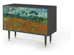 Aparador - 115х84х41 cm - S3 - Poppy field by van Gogh, Antracita