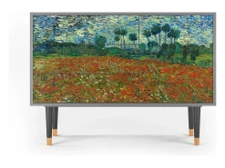 Aparador - 115х84х41 cm - S3 - Poppy field by van Gogh, Gris