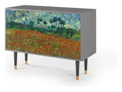 Aparador - 115х84х41 cm - S3 - Poppy field by van Gogh, Gris
