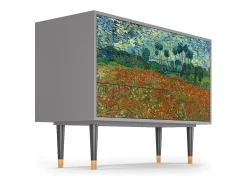 Aparador - 115х84х41 cm - S3 - Poppy field by van Gogh, Gris