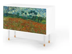 Aparador - 115х84х41 cm - S3 - Poppy field by van Gogh, Blanco