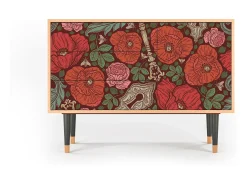 Aparador - 115х84х41 cm - S3 - Poppy Garden, Nogal